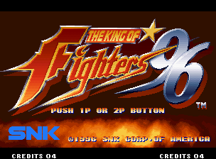 The King of Fighters '96 — Title screen
