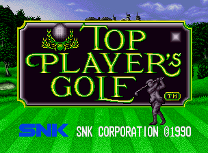 Top Player's Golf — Title screen