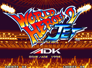 World Heroes 2 Jet — Title screen
