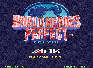 World Heroes Perfect — Title screen