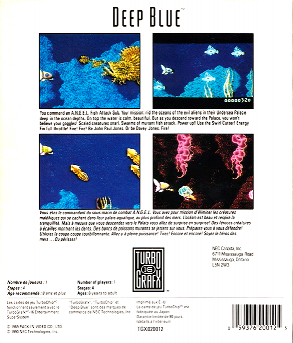 Deep Blue — Box back