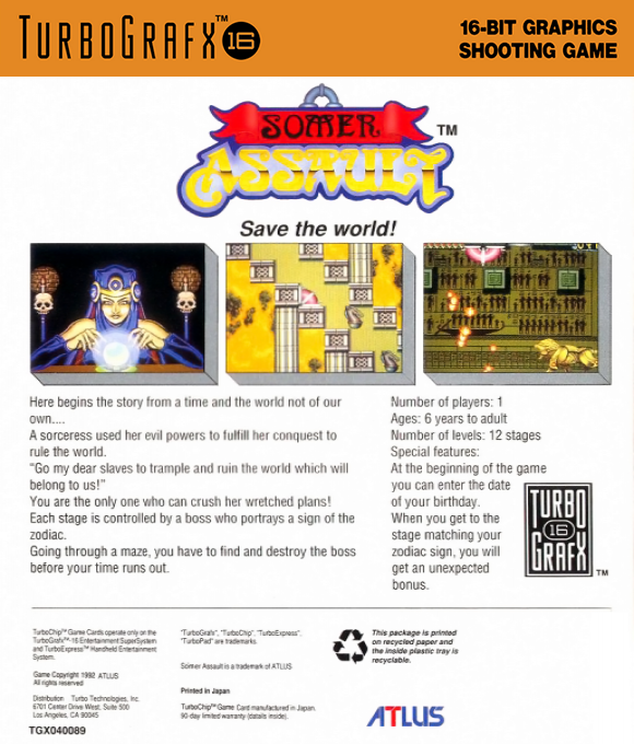 Somer Assault — Box back