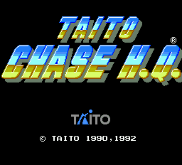 Chase H.Q. — Title screen