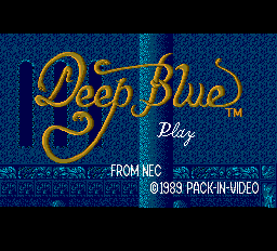 Deep Blue — Title screen