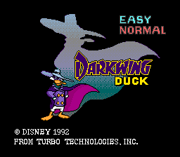 Disney's Darkwing Duck — Title screen