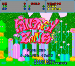 Fantasy Zone — Title screen