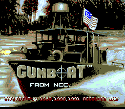 Gunboat — Title screen