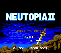 Neutopia II — Title screen