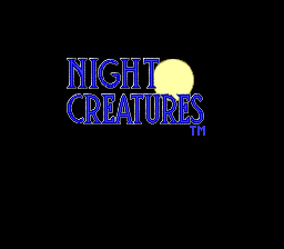 Night Creatures — Title screen