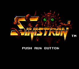 Sinistron — Title screen
