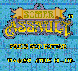 Somer Assault — Title screen
