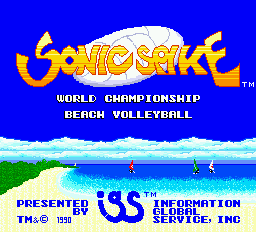 Sonic Spike — Title screen
