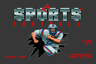 TV Sports Football — Title screen