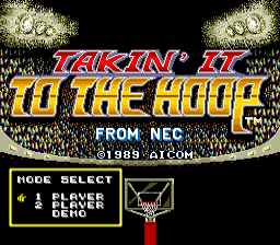 Takin' It to the Hoop — Title screen