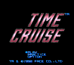 Time Cruise — Title screen