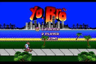 Yo, Bro — Title screen