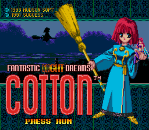 Cotton : Fantastic Night Dreams — Title screen