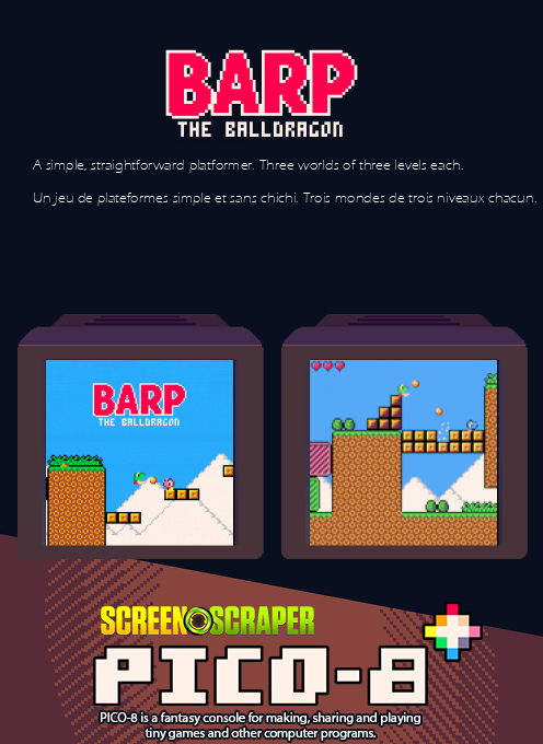 Barp the Balldragon — Box back
