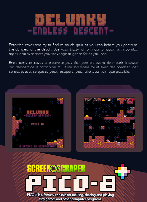 Delunky - Endless Descent — Box back