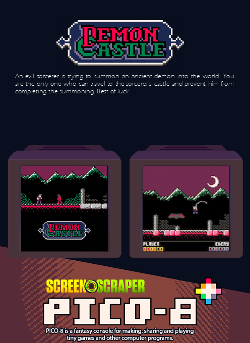 Demon Castle — Box back