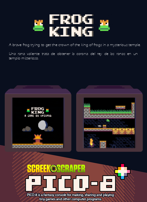 Frog King — Box back