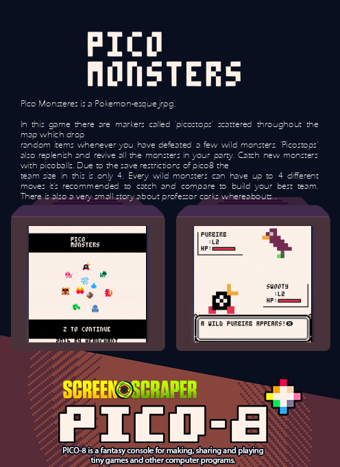 Pico Monsters — Box back