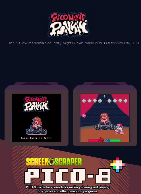 Pico Night Punkin' - FNF Demake — Box back
