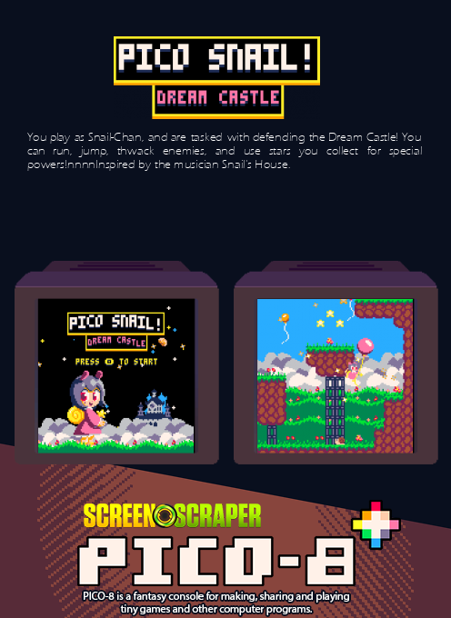 Pico Snail! Dream Castle — Box back