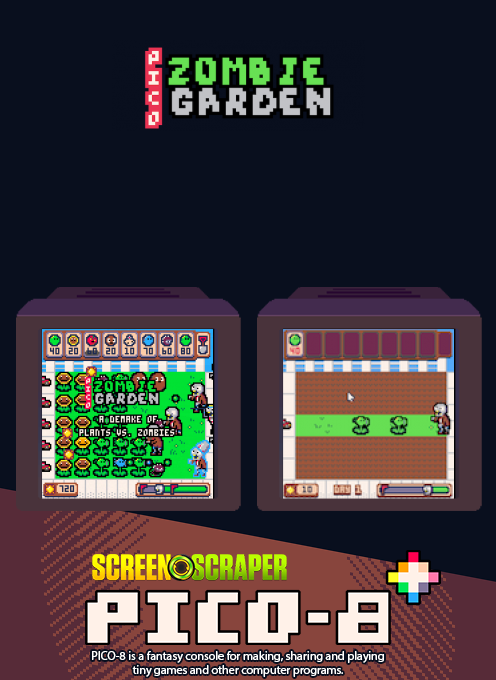 Pico Zombie Garden: A PvZ Demake — Box back