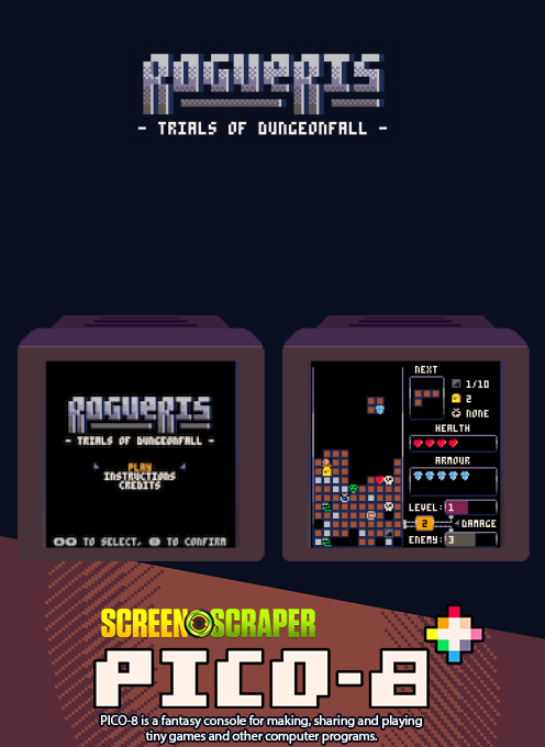 RogueRis Trials of Dungeonfall — Box back