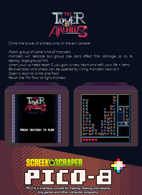 The Tower of Archeos — Box back