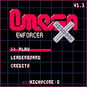 Omega Enforcer X — Title screen