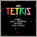 Pico Tetris — Title screen