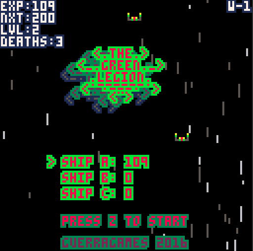 The Green Legion — Title screen