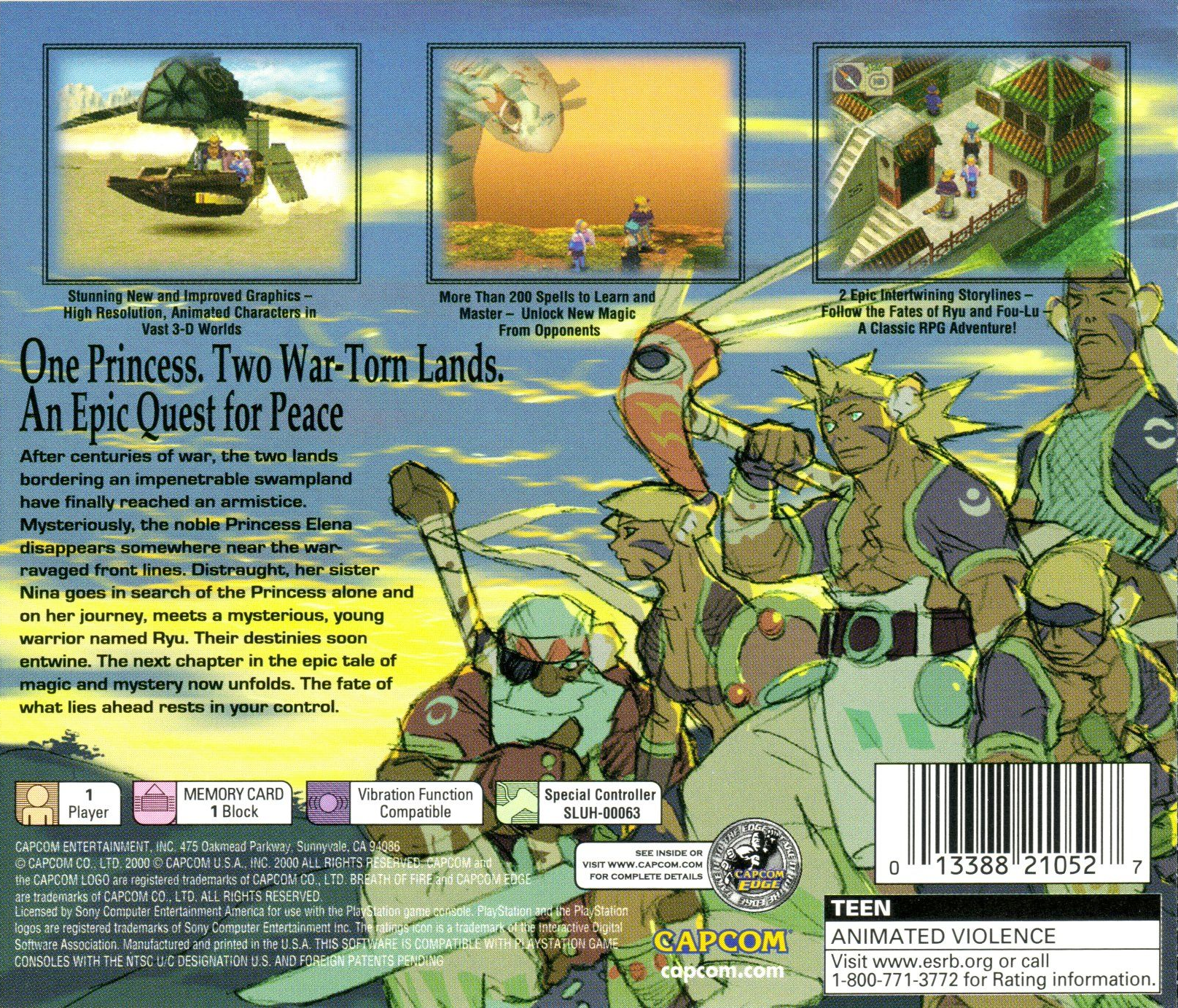 Breath of Fire IV — Box back