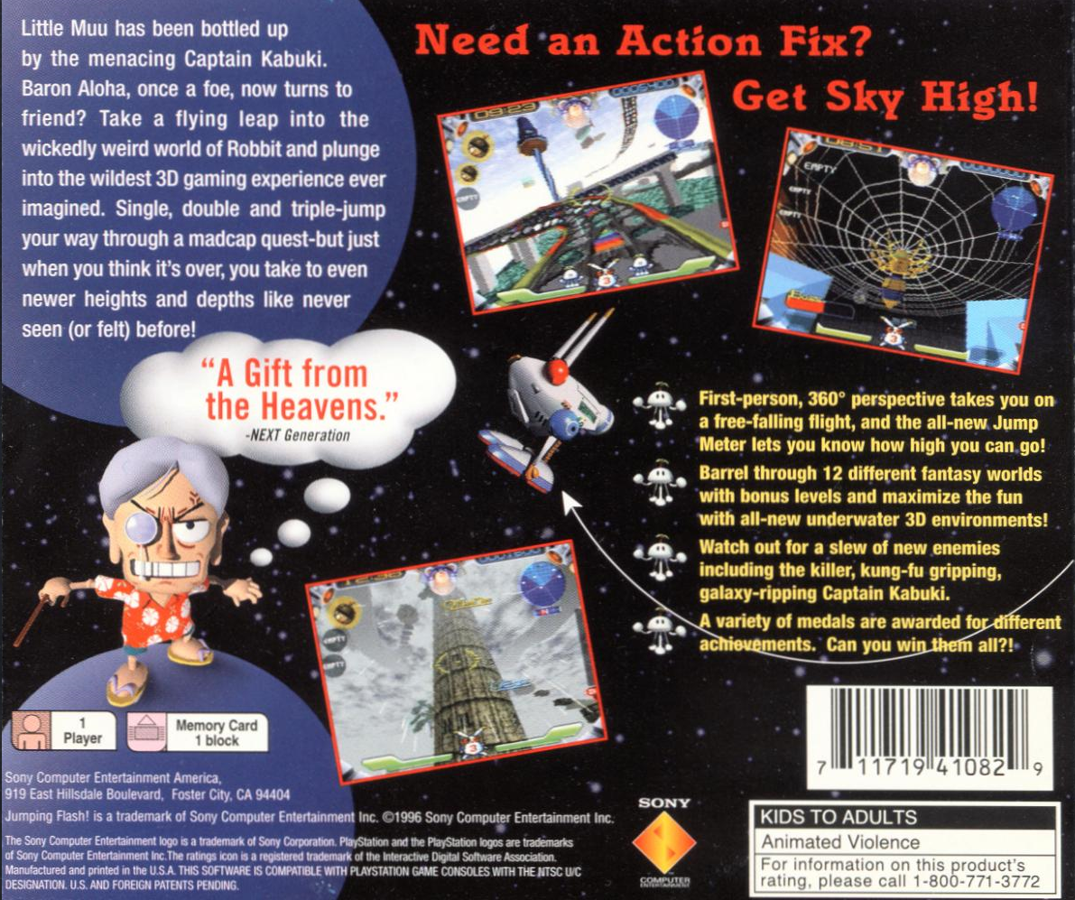 Jumping Flash! 2 — Box back
