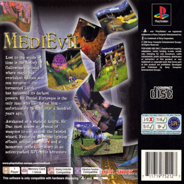 MediEvil — Box back