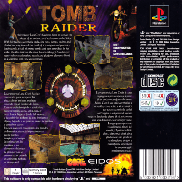 Tomb Raider — Box back