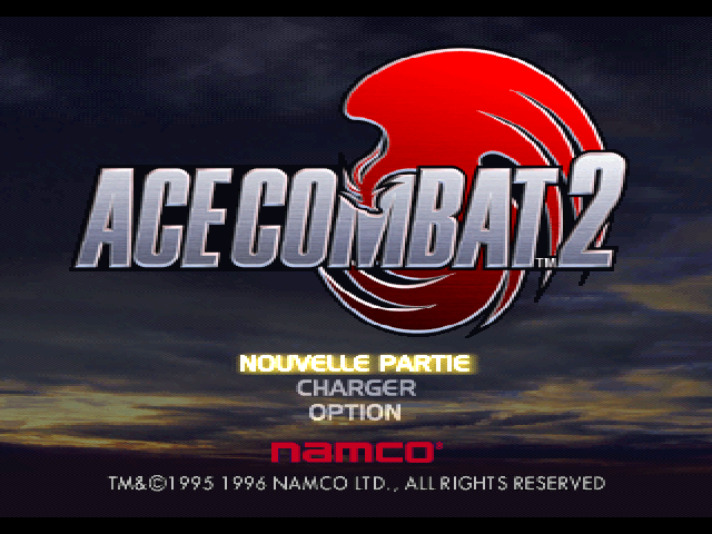 Ace Combat 2 — Title screen