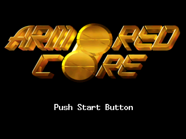 Armored Core — Title screen