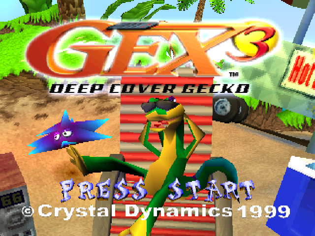 Gex : Deep Cover Gecko — Title screen