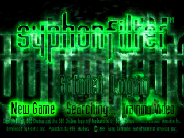 Syphon Filter — Title screen