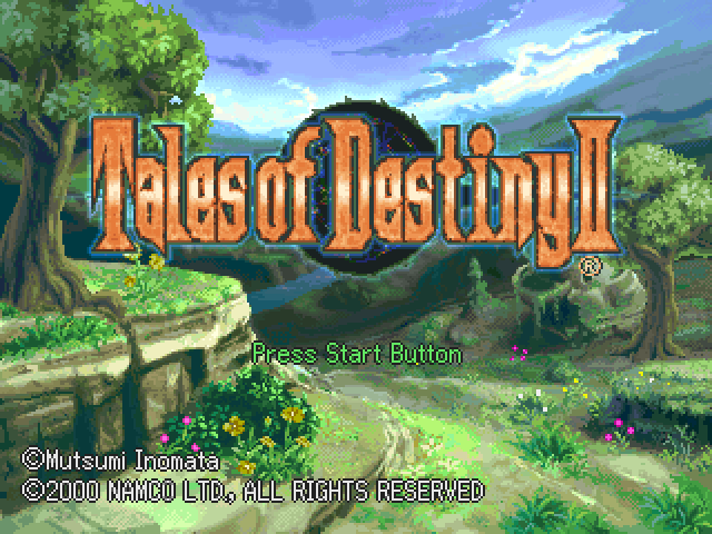 Tales of Destiny II — Title screen