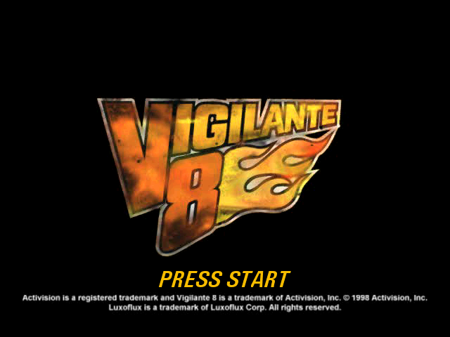 Vigilante 8 — Title screen