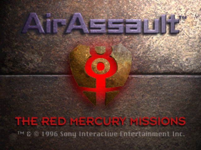 Warhawk : The Red Mercury Missions — Title screen