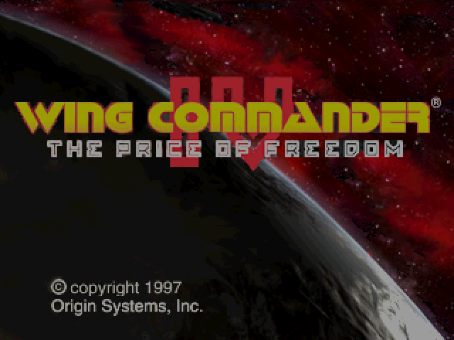 Wing Commander IV : The Price of Freedom — Title screen