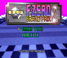 BS F-Zero Grand Prix 2 — Title screen