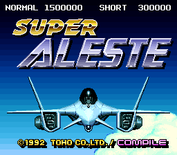 BS Super Aleste — Title screen