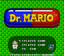Dr. Mario — Title screen