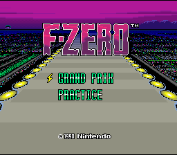 F-zero — Title screen